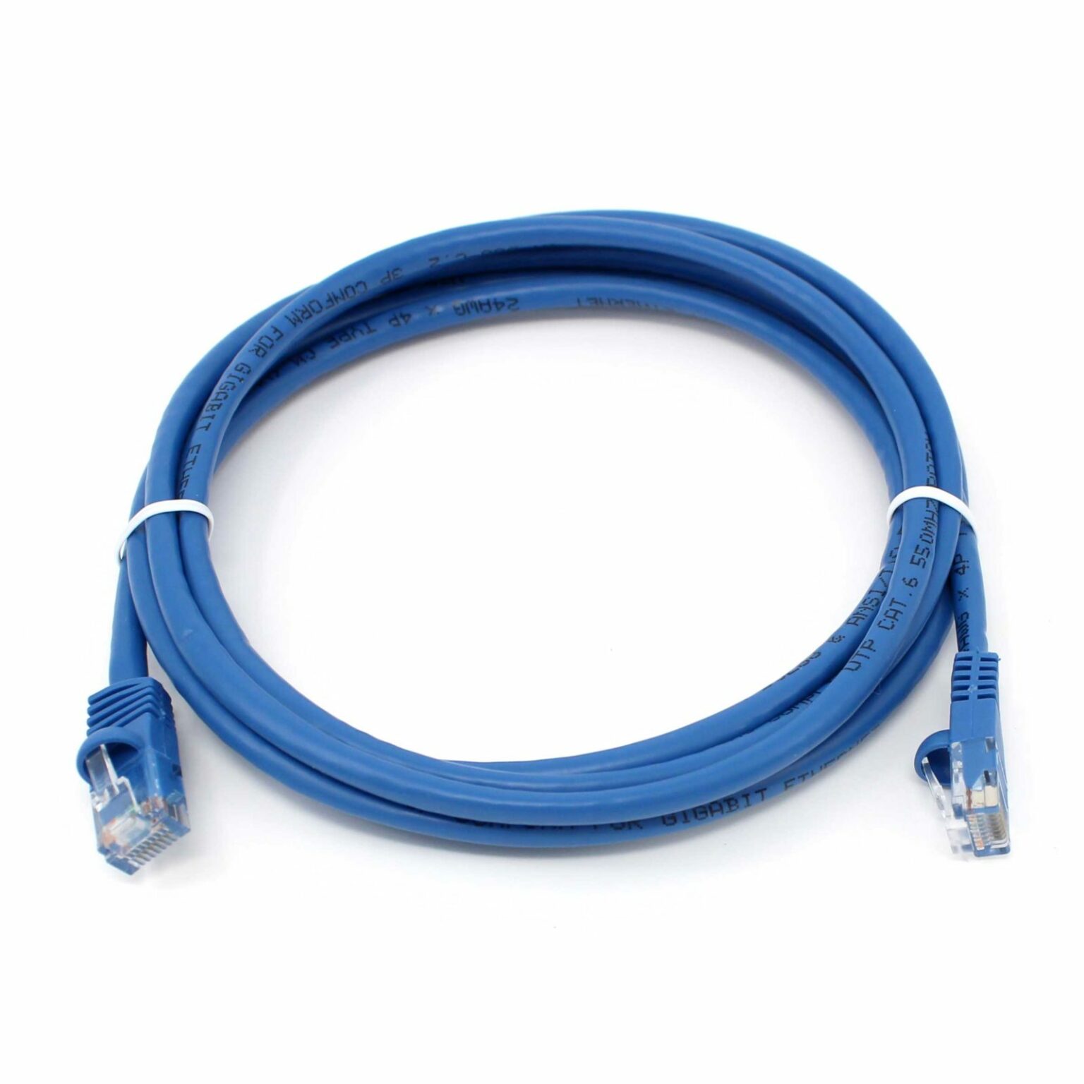 CAT 6 Patch Cable, UTP Stranded, Flush Molded Boots, Blue - Shaxon ...